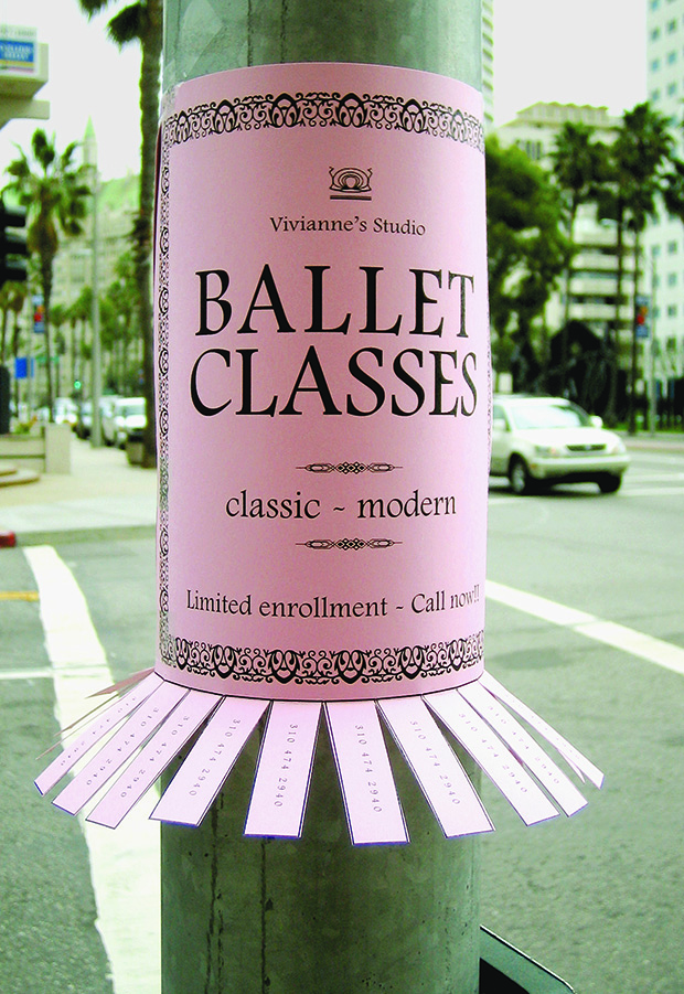 Ballet class poster. From A Smile in the Mind