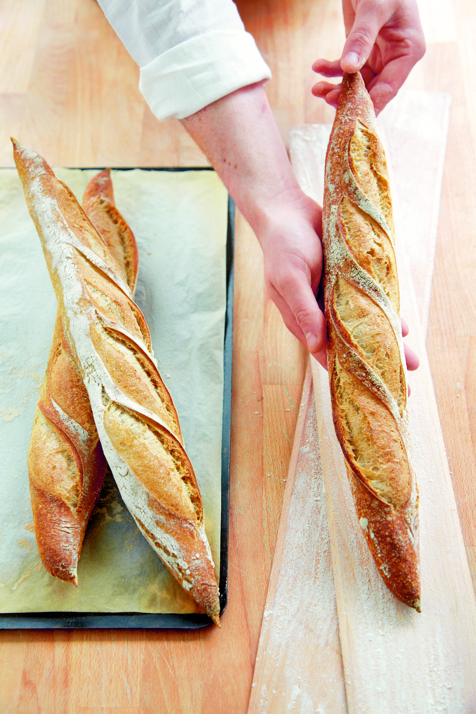 Baguettes, as featured in The Larousse Book of Bread