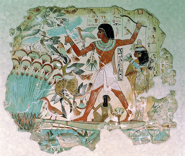 Hunting Fowl in the Marshes, artist unknown, artist unknown. From 30,000 Years of Art