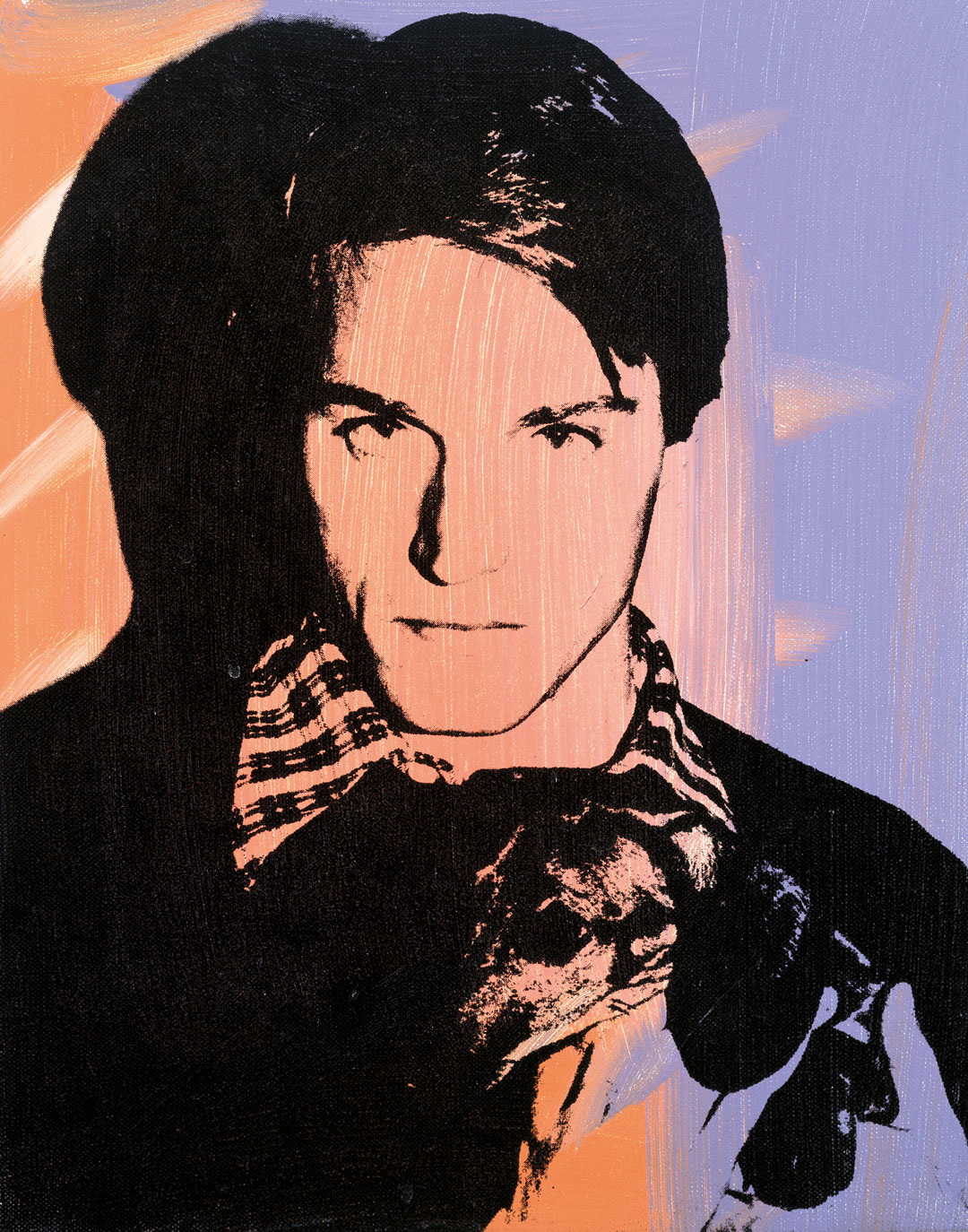 Andy Warhol, Jed Johnson, ca. 1978, acrylic and silkscreen ink on linen, 14 x 11 inches, 35.6 x 27.9 cm. Picture credit: The Andy Warhol Museum, Pittsburgh; Founding Collection, Contribution The Andy Warhol Foundation for the Visual Arts, Inc. © The Andy Warhol Foundation for the Visual Arts, Inc., NY, Photo by Kevin Ryan 