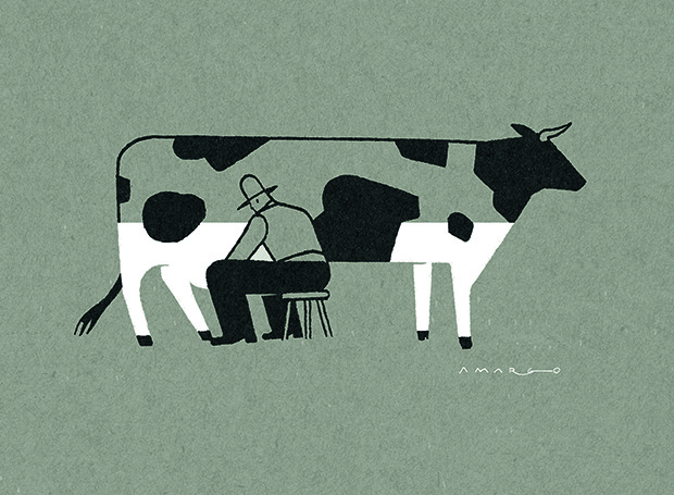 Milking Cow. From A Smile in the Mind