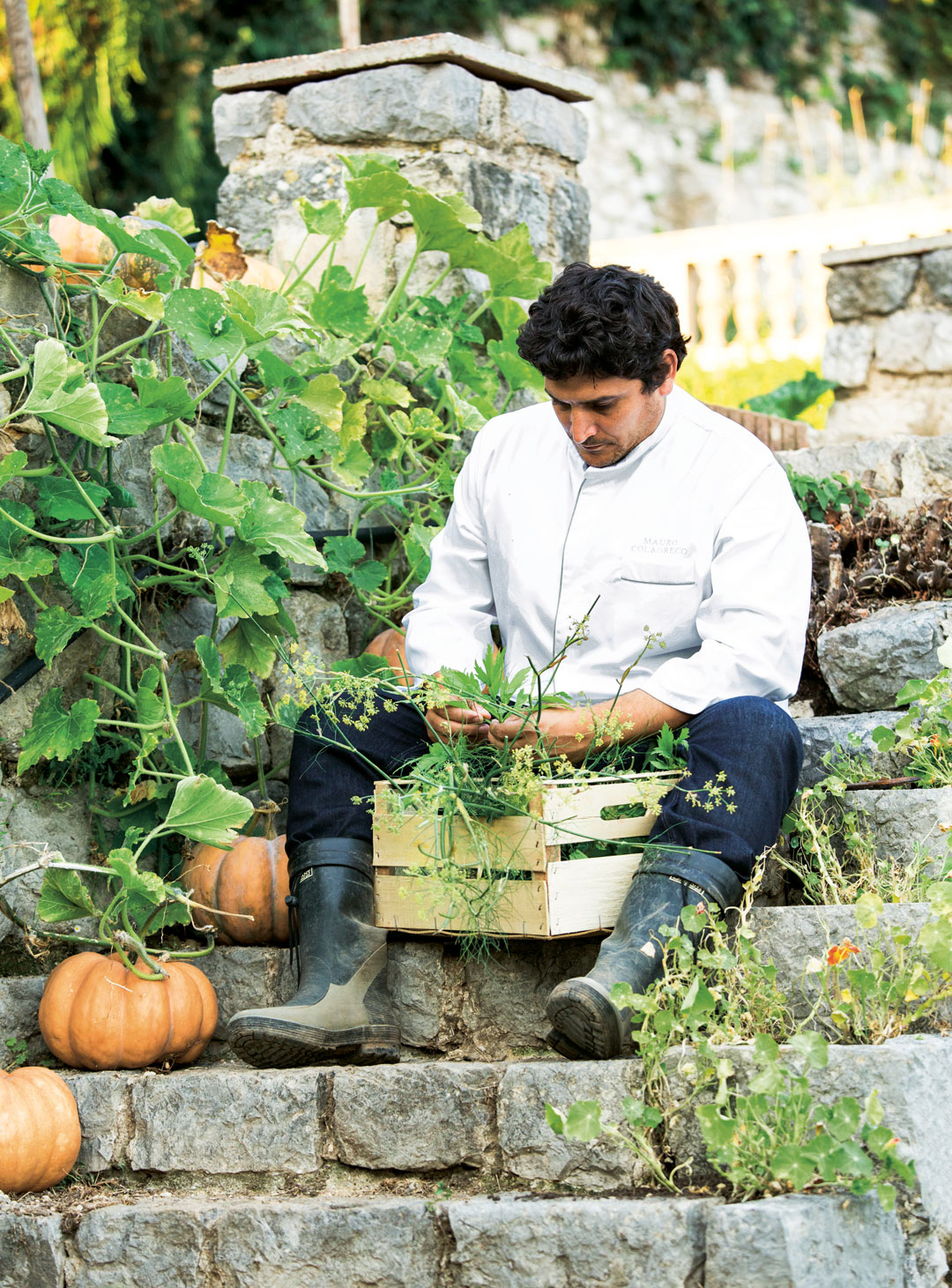 Mauro Colagreco at Mirazur, in Southern France. As featured in The Garden Chef