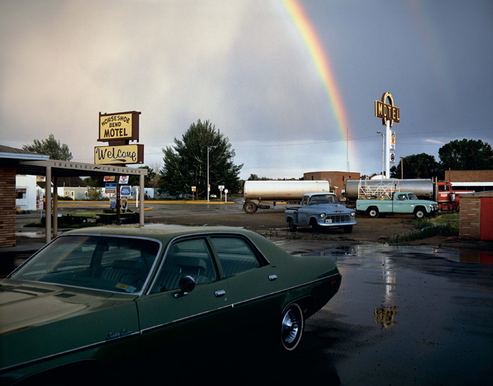 Stephen Shore, Horseshoe Bend Motel (16 July, 1973), Lovell, Wyoming, USA