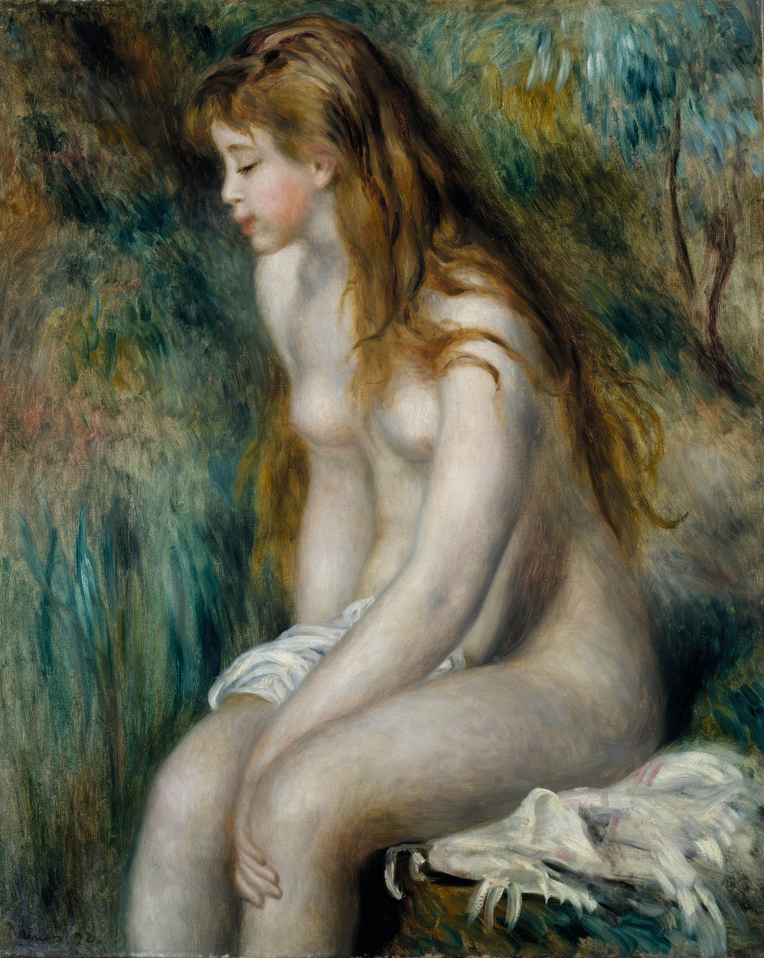Pierre-Auguste Renoir, Young Girl Bathing, 1892, as reproduced in The Art of the Erotic