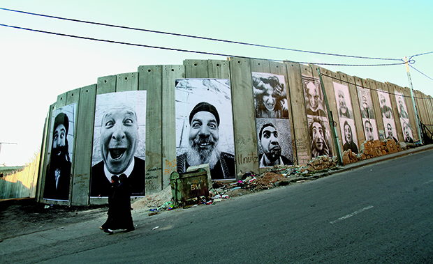 Separation Wall, Palestinian side, Bethlehem, 2007. From JR: Can Art Change the Word?