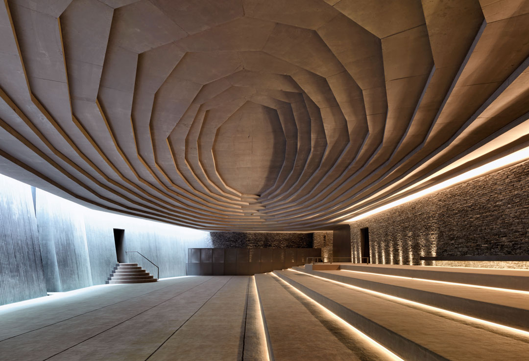 Sancaklar Mosque, Büyükçekmece, Turkey, 2012, Emre Arolat Architects. As featured in Stone