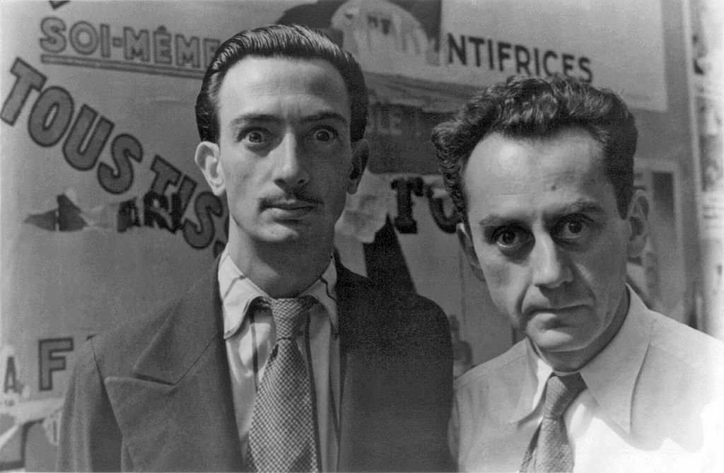 Man Ray (right) with Salvador Dali in Paris, 1934