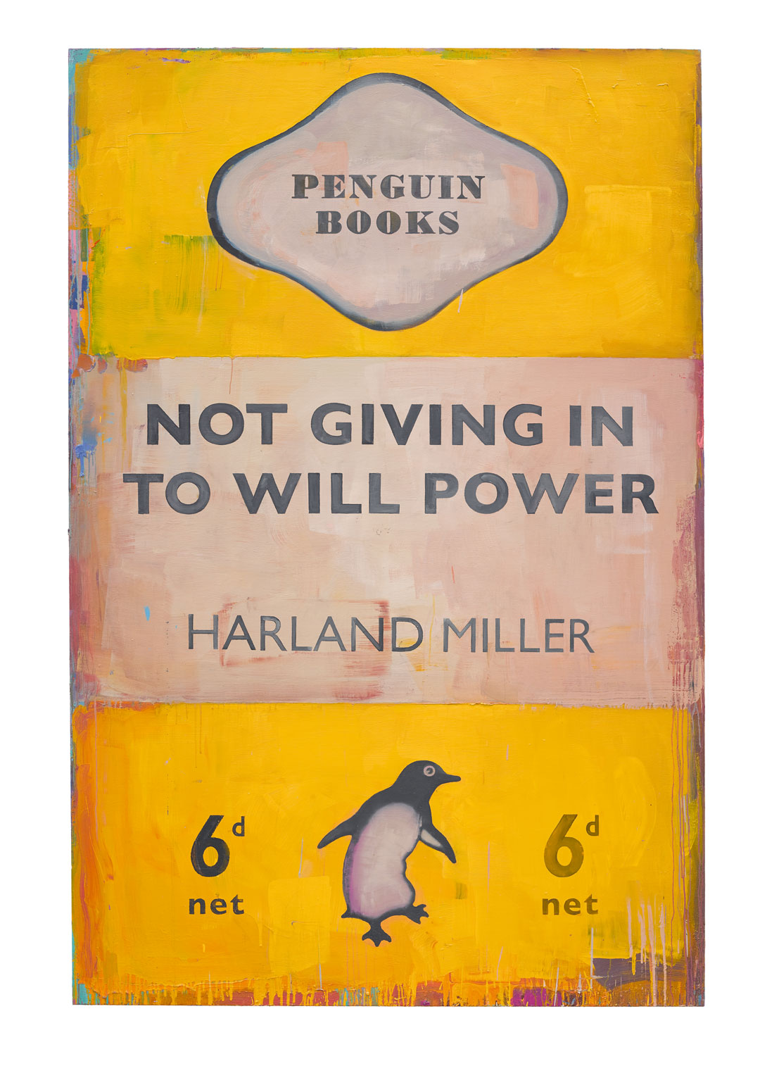 Not Giving In To Will Power, 2018, oil on canvas, 236 × 156.5 cm (92 15/16 × 61 5/8 in). © Harland Miller