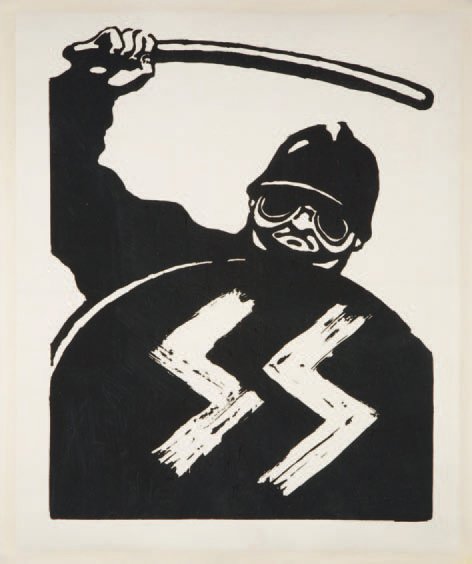 Atelier Populaire's Compagnies Républicaines de Securité SS poster, 1968
