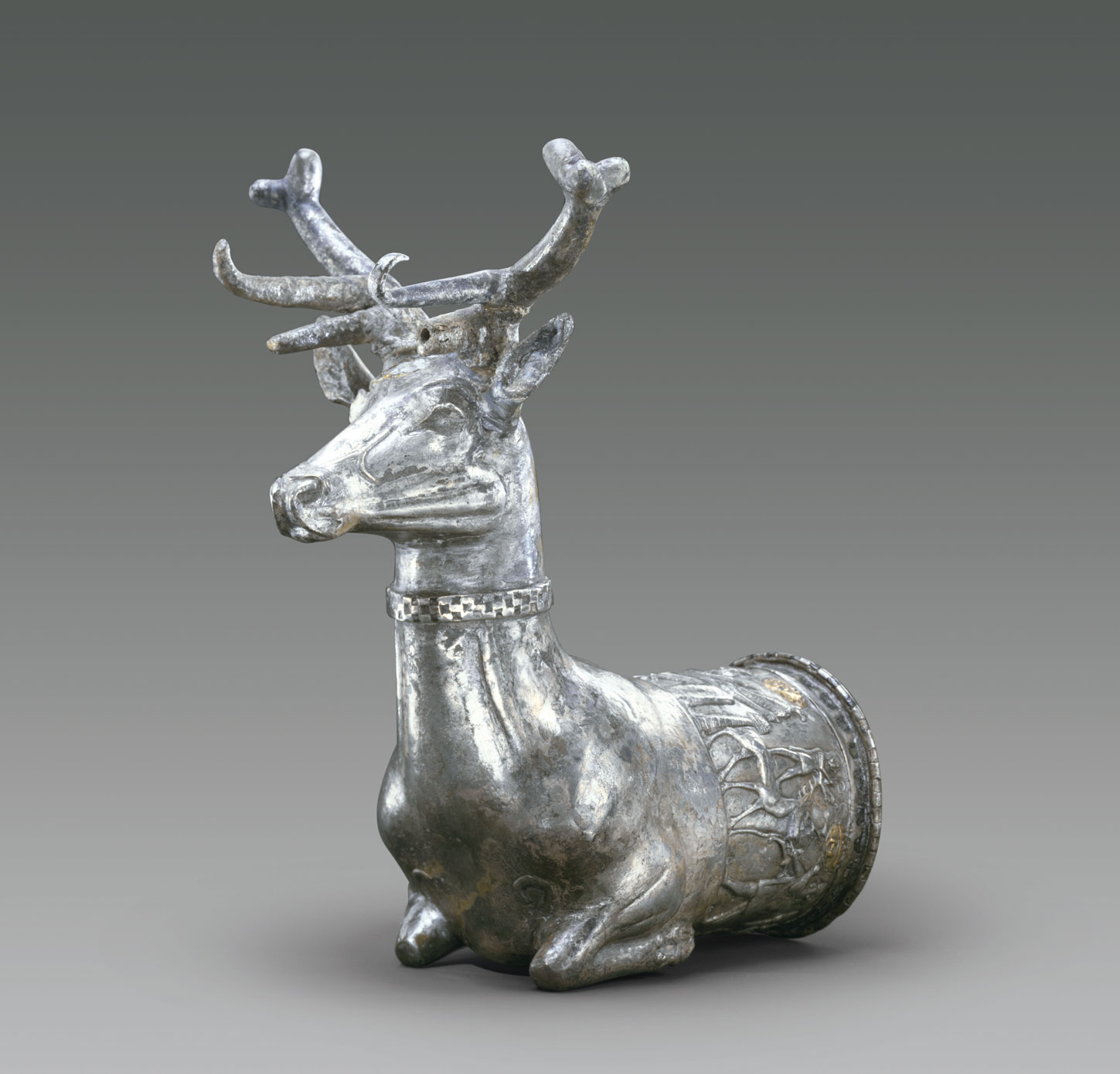 The silver vessel in the form of a stag (p.139, fig.9) is stunning, in part because it’s so old: it dates as early as the 14th century BC. From Art =