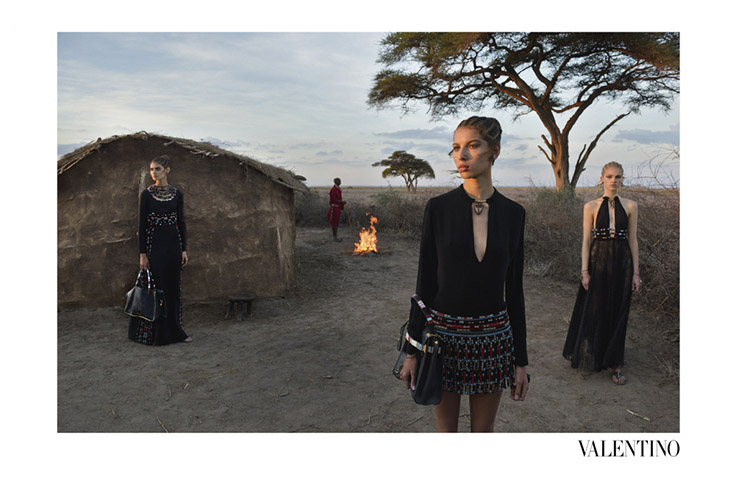 One of Steve McCurry's photographs for Valentino's Spring/Summer 2016 campaign. Courtesy of Valentino and Steve McCurry