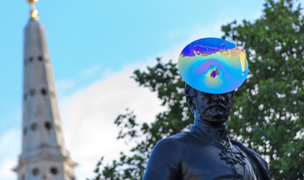 Philip Treacy's hat for the statue of Sir Henry Havelock