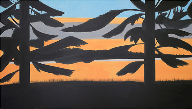 Sunset 4 (2008) by Alex Katz. From Alex Katz