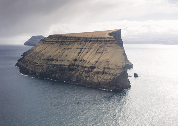The back view of Stóra Dímun, Faroe Islands, early May 2012. by Magnus Nilsson. From The Nordic Cookbook