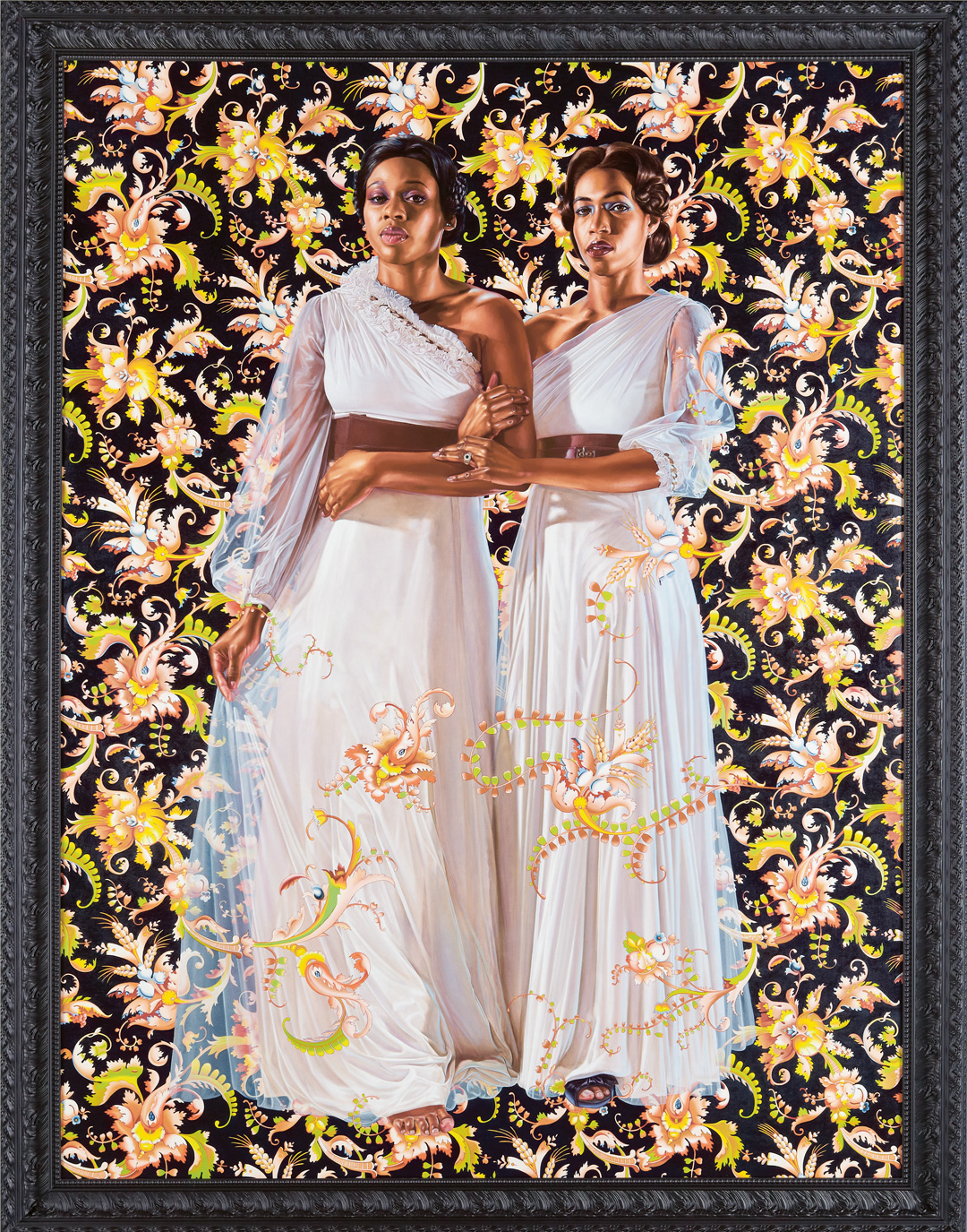 Two Sisters (2012) by Kehinde Wiley, as featured in The Artist Project