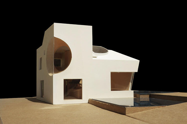 Steven Holl Architects' model for the Ex of In house - image courtesy of Steven Holl Architects