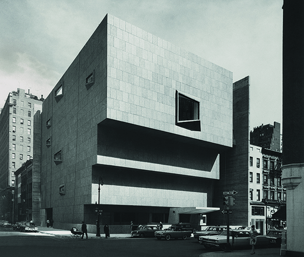 Whitney Museum of American Art, New York, New York, 1963–6; view from corner. From our new Breuer monograph