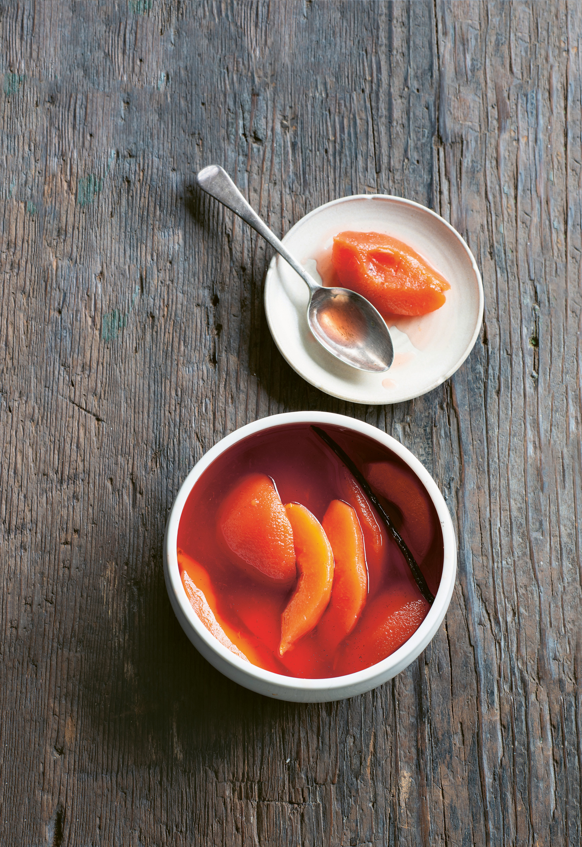 Poached quince, from Australia: The Cookbook. Photograph by Alan Benson