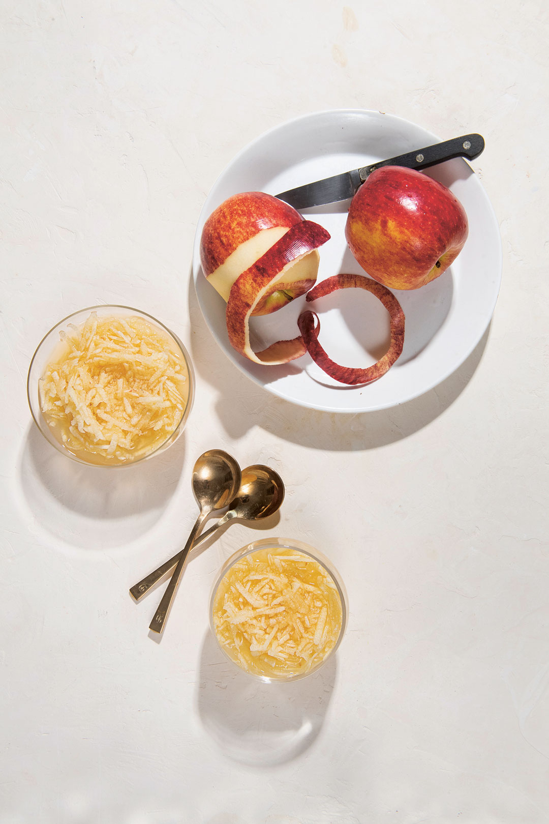 Chilled Apples with Rose Water