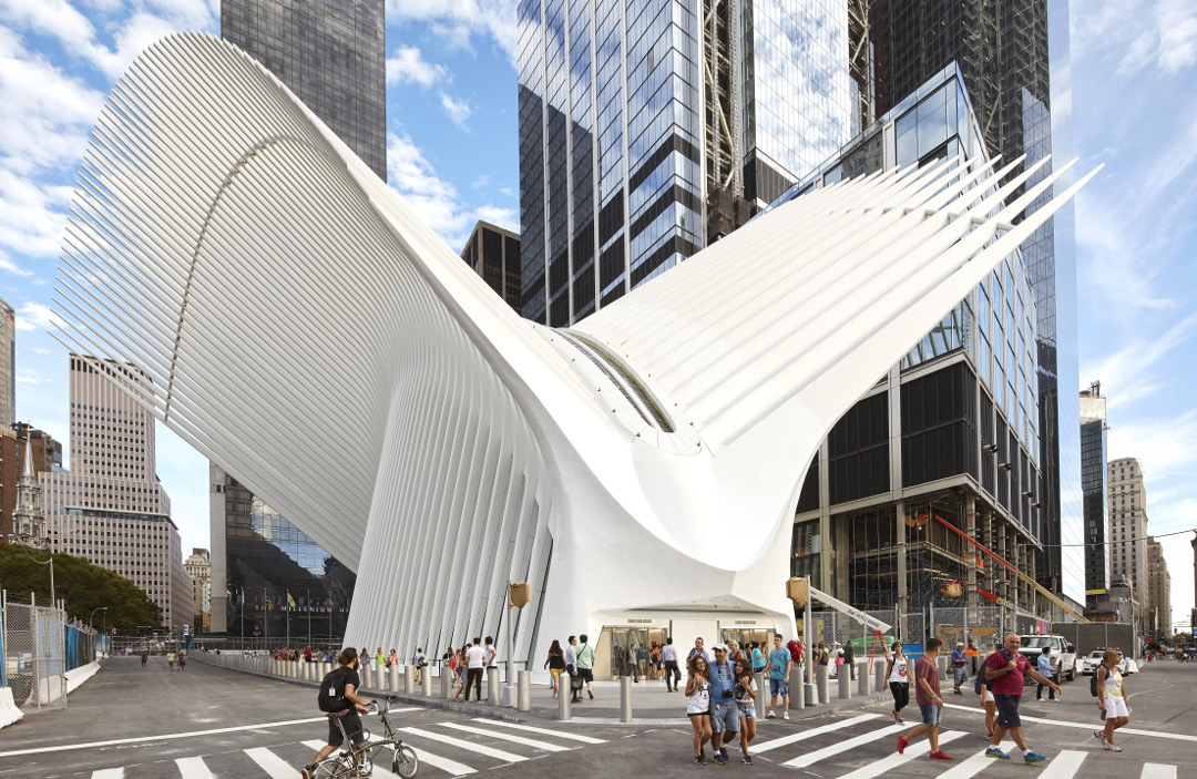 The World Trade Center Transportation Hub, New York, as featured in Destination Architecture