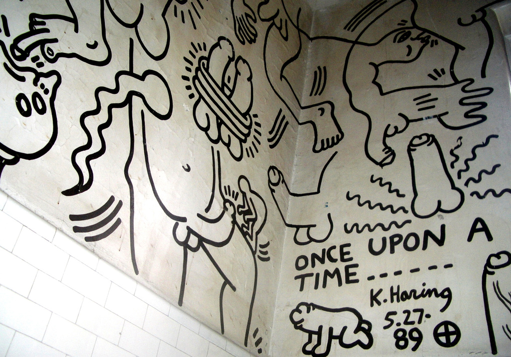 Once Upon A Time (1989) by Keith Haring. Photo by Alex Galyon, via Flickr. Creative Commons license