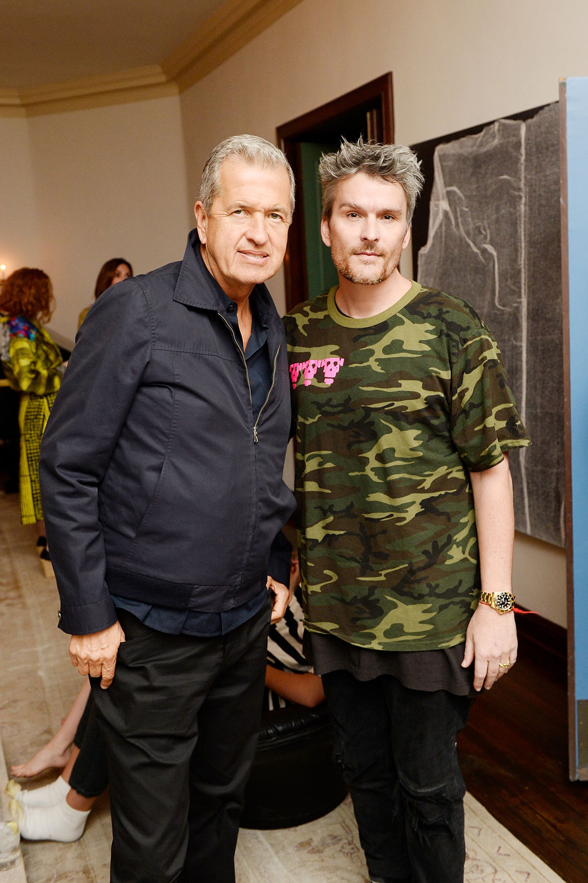  Mario Testino and Balthazar Getty celebrate the launch of London Uprising Fifty Fashion Designers One City on April 18, 2017 in Los Angeles, California. (Photo by Stefanie Keenan/Getty Images for Tania Fares)