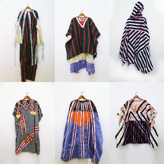El Resplandor trajes, 2009-2011;  diversos tejidos;  Dimensiones variables;  cortesía del artista