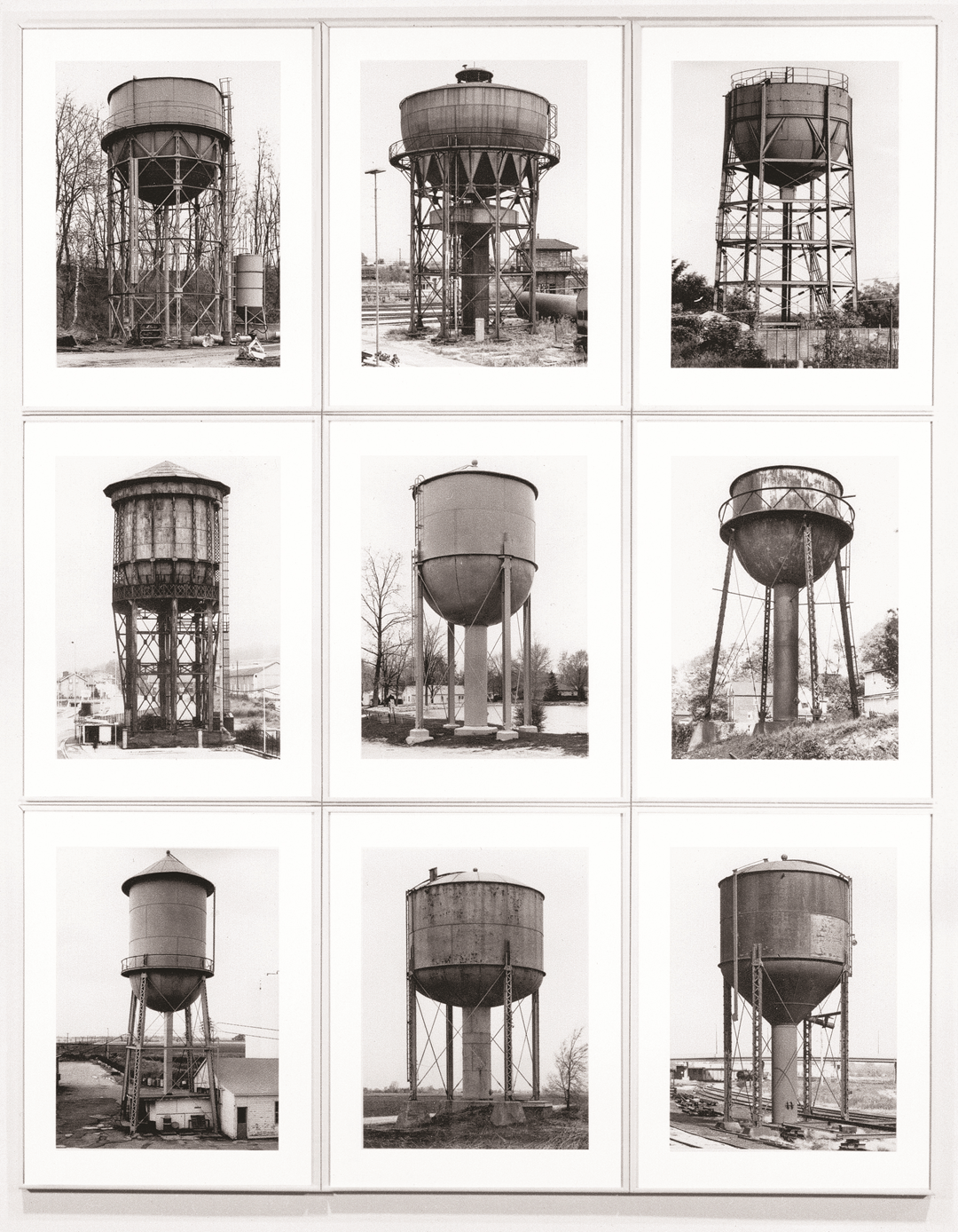 Bernd and Hilla Becher, Water Towers, 1980, as reproduced in Art as Therapy