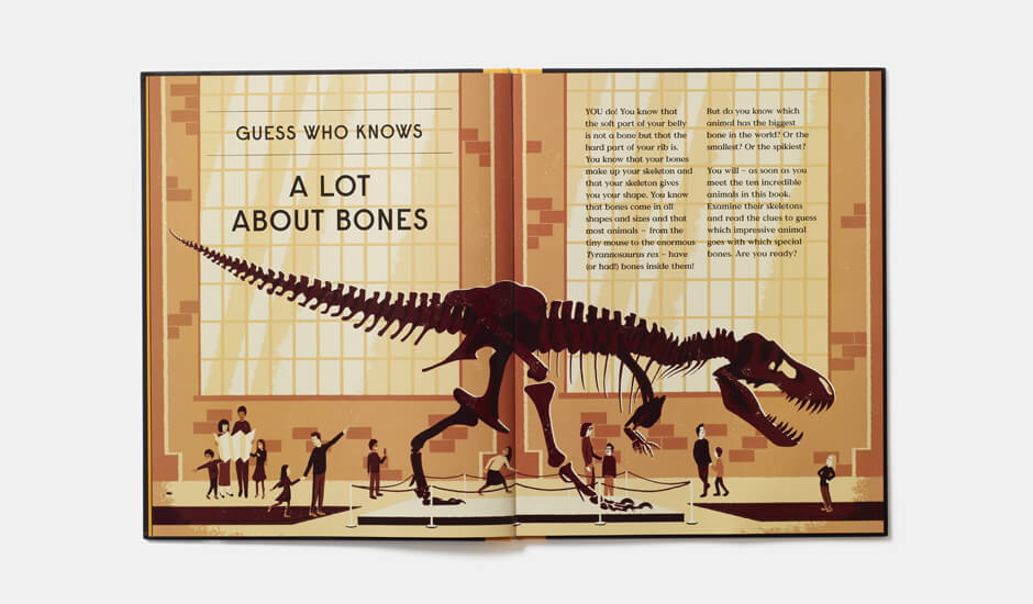A spread from Book of Bones