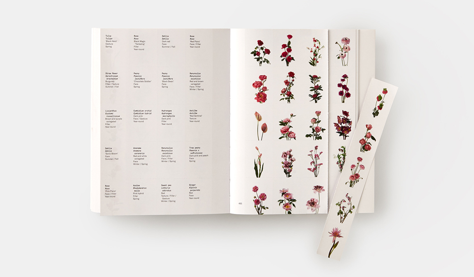 A Flower Colour Guide spread