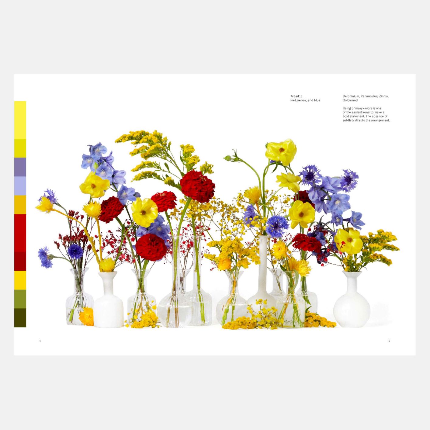 A spread from Flower Color Theory