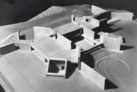 Ward Bennett’s initial model for the Allen/Wenner House, as reproduced in Ward Bennett