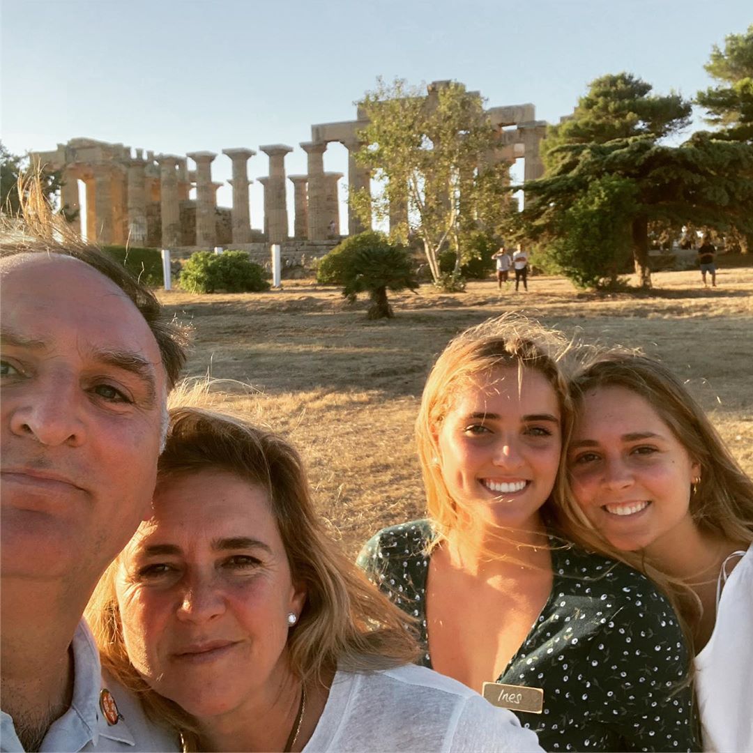 The Andrés family in Sicily. Image courtesy of José Andrés' Instagram
