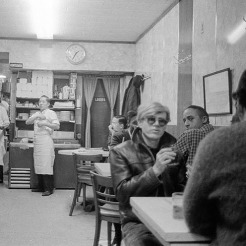 Andy Warhol, 1:35 a.m. in Chinatown. c.1966 by Stephen Shore. From Factory Andy Warhol Stephen Shore