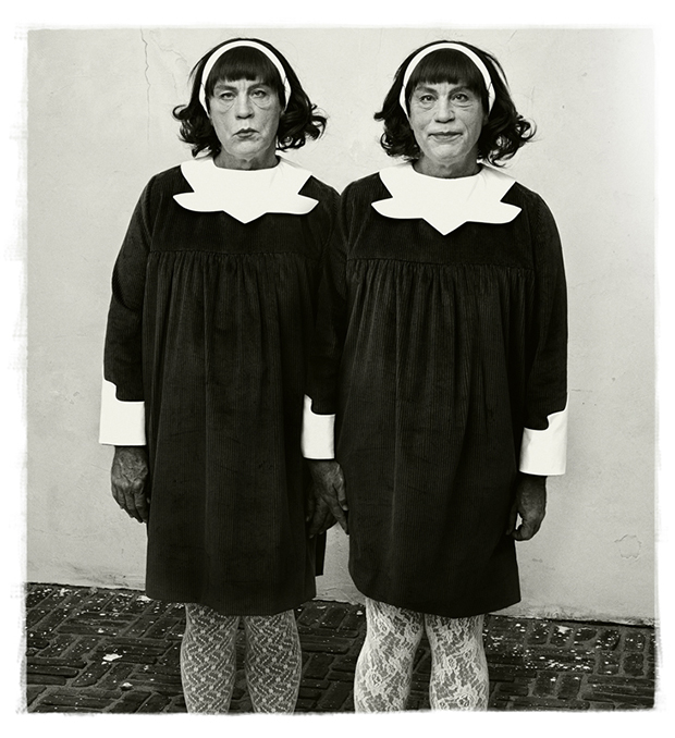 Diane Arbus / Identical Twins, Roselle, New Jersey (1967), 2014 by Sandro Miller. From the Malkovich, Malkovich, Malkovich - Homage to photographic masters series. Courtesy of the artist and Catherine Edelman Gallery, Chicago