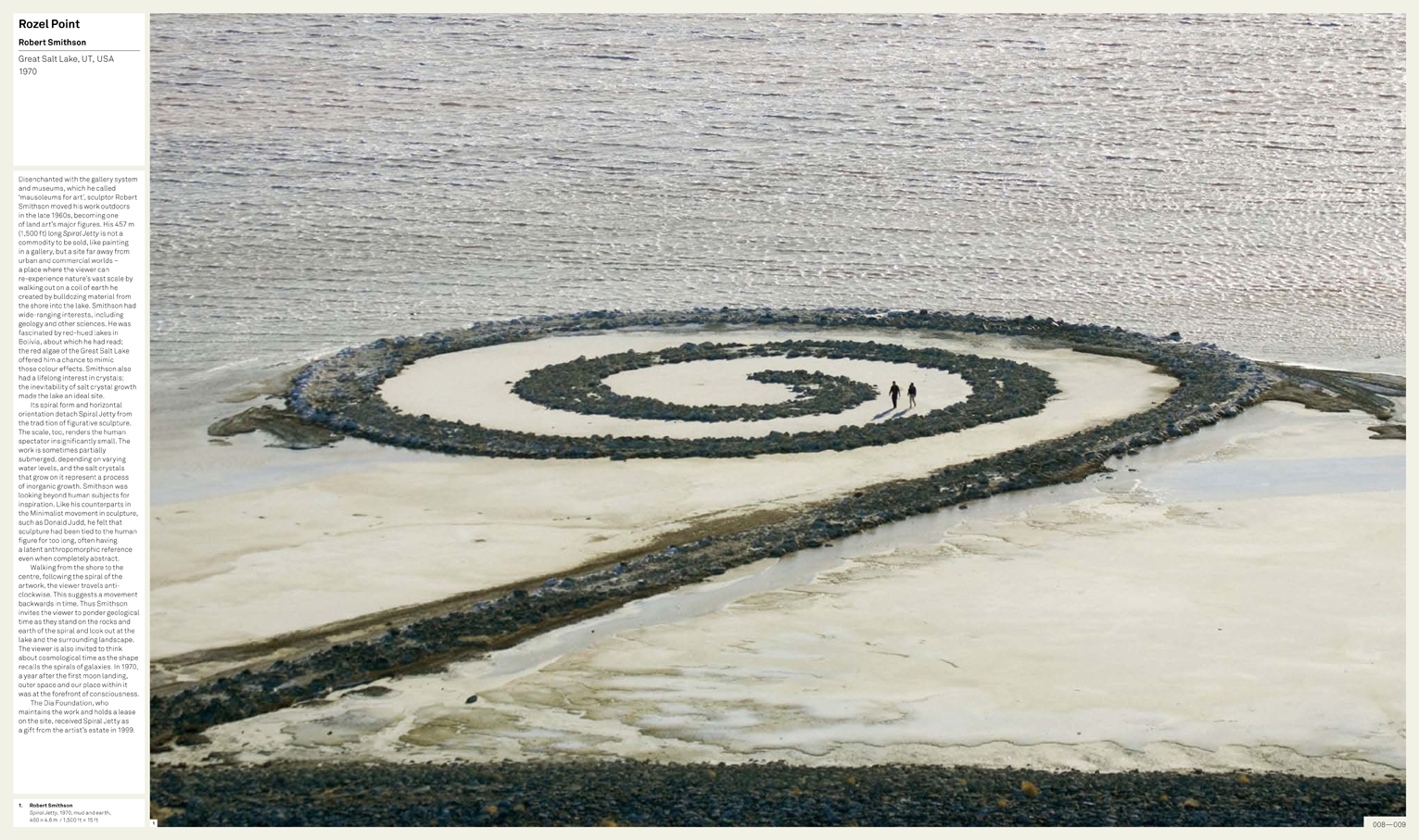 Spiral Jetty as it appears in Art & Place