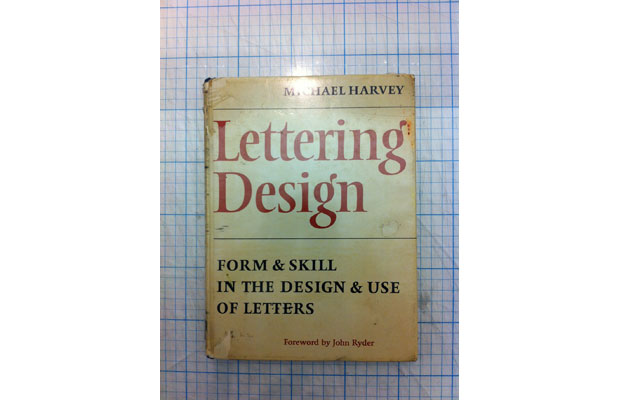 Michael Harvey, Lettering Design cover (Photo of original by Andy Stevens)