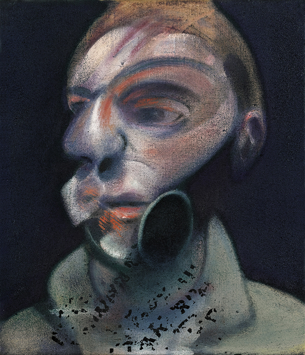 Francis Bacon, Self-Portrait, 1975,  oil on canvas, 35.5 by 30.5cm, est. £10-15 million. Image courtesy of Sotheby’s