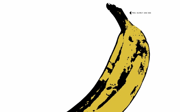 Detail from Warhol's famous banana cover image (1967)