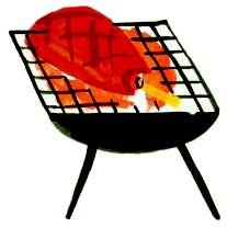 A barbecue illustration from United Tastes of America