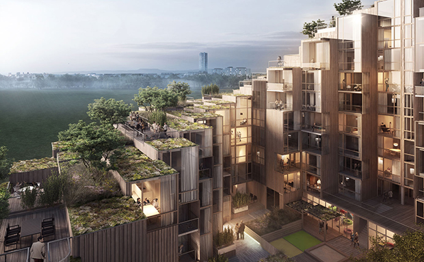 79 & Park in Stockholm by BIG, image courtesy of Oscar Properties 