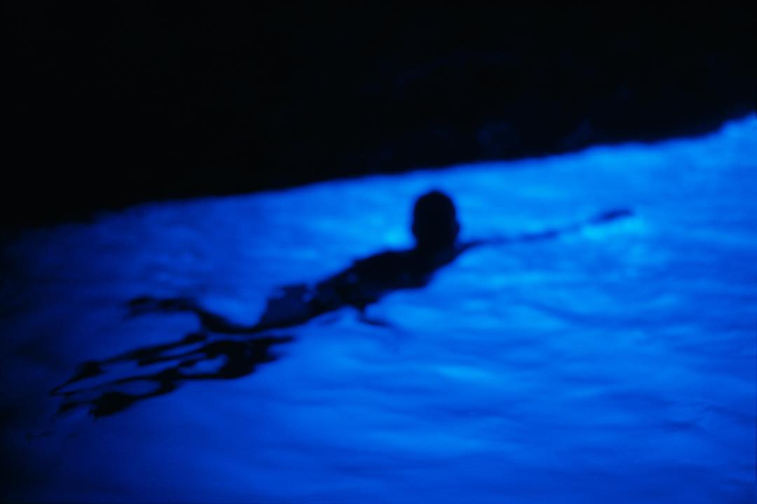 Gigi in Blue Grotto, Capri 1997 by Nan Goldin