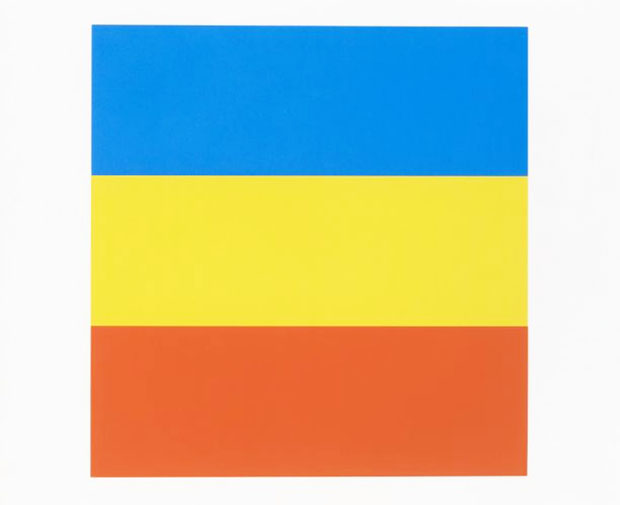 Blue Yellow Red (1970-1973) by Ellsworth Kelly. Image courtesy of Lempertz

