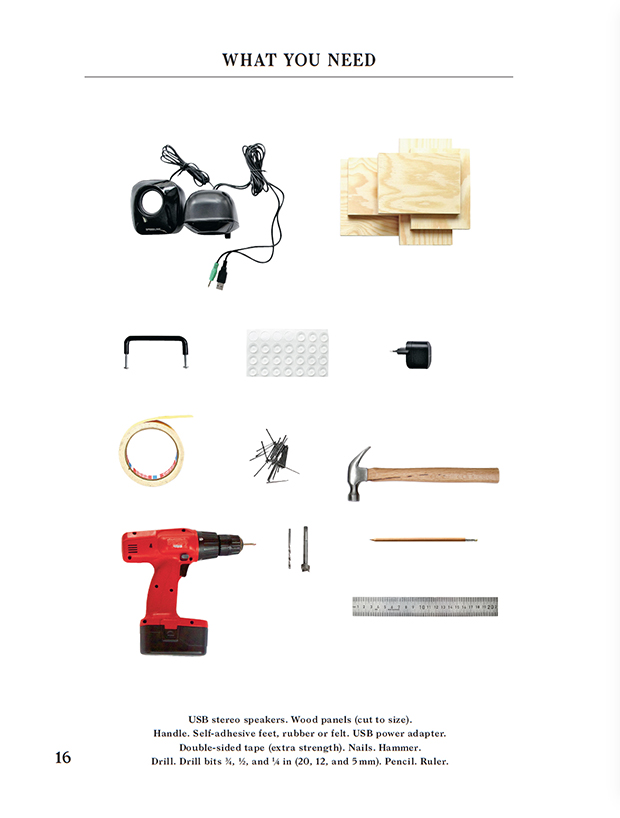 What you need for Konstantin Grcic's Boom. As featured in Do It Yourself