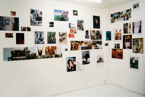 Installation view of Wolfgang Tillmans exhibition at Daniel Buchholz’s gallery, 1993. As reproduced in our monograph