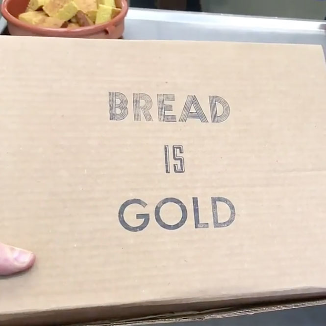 A still from the Bread is Gold unboxing video Studio Olafur Eliasson posted
