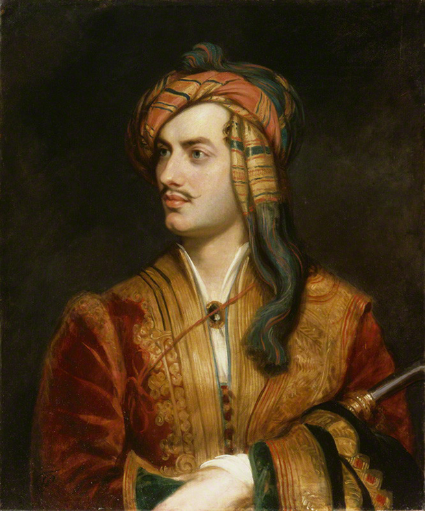 Portrait of Lord Byron in Albanian Dress (1813) by Thomas Phillips
