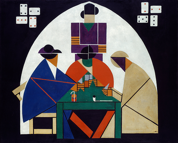 The Card Players (1916-17) by Theo van Doesberg