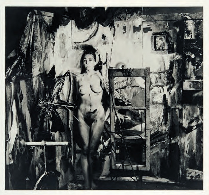 Eye Body: 36 Transformative Actions for Camera (1963) by Carolee Schneemann. Photographs by Erró. As reproduced in Flying Too Close to the Sun