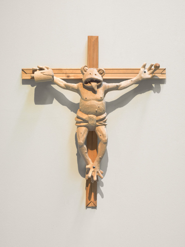 What is the difference between Casanova and Jesus: the facial expression (1990) by Martin Kippenberger. . From The Others. Image courtesy of König Galerie